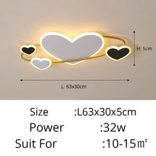 Load image into Gallery viewer, Star LED chandelier for kids, D63cm, white ceiling light, front view