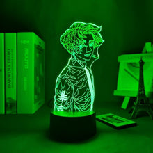 Load image into Gallery viewer, Tokyo Revengers Baji LED night light, red colour mode, bedroom setting