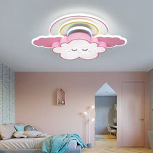Load image into Gallery viewer, Nursery cloud LED ceiling light, W60cm, cloud shape close-up