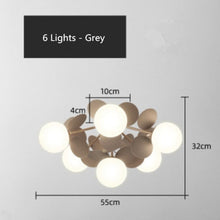 Load image into Gallery viewer, Children's LED ceiling light, multi-leaf design, ceiling mount detail