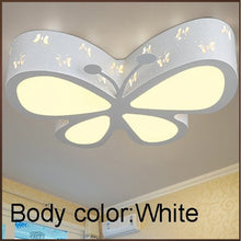 Load image into Gallery viewer, Butterfly LED ceiling light, ceiling mount and canopy detail