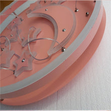Load image into Gallery viewer, Star LED ceiling light, ceiling mount and canopy detail