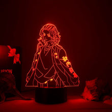 Load image into Gallery viewer, Tokyo Revengers Baji anime LED night light, size comparison