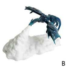 Load image into Gallery viewer, 3D dragon LED lamp, size comparison with hand
