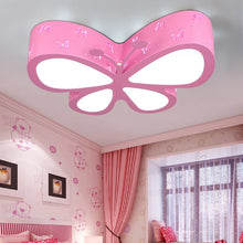 Load image into Gallery viewer, Butterfly LED ceiling light for kids, hollow iron, colour changing, D50cm
