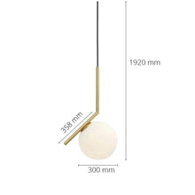 Load image into Gallery viewer, Tierralta LED Floor Lamp — Gold Frame, Frosted Glass Ball Shade, Multiple Models