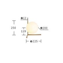 Load image into Gallery viewer, Tierralta LED Floor Lamp — Gold Frame, Frosted Glass Ball Shade, Multiple Models