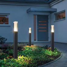 Load image into Gallery viewer, Veracruz tower light with motion sensor, mounted beside garden gate