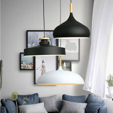 Load image into Gallery viewer, Gwenno LED ceiling light, ceiling bracket and wood grain detail
