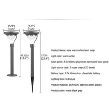 Load image into Gallery viewer, Hidalgo solar LED bollard close-up showing aluminium body and light output detail