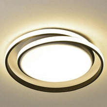 Load image into Gallery viewer, Santo André round LED flush ceiling light, front view, warm white