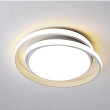 Load image into Gallery viewer, Santo André round LED flush ceiling light, illuminated, room setting