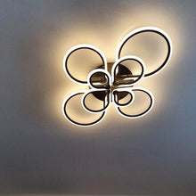 Load image into Gallery viewer, Castelo LED ceiling light, square configuration, black, dimmable remote