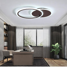 Load image into Gallery viewer, Vendas Novas LED sputnik ceiling light in coffee, installed in living room