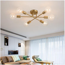 Load image into Gallery viewer, Trancoso contemporary LED ceiling light in black, W70cm, front view