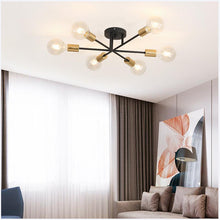 Load image into Gallery viewer, Trancoso contemporary LED ceiling light in gold, W70cm, front view