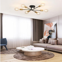 Load image into Gallery viewer, Trancoso LED ceiling light, illuminated warm white, installed view