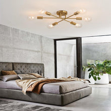 Load image into Gallery viewer, Trancoso LED ceiling light in black, downward light spread, ceiling installation