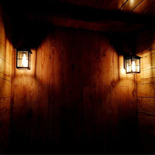 Load image into Gallery viewer, Tepexpan — Lantern Outdoor Wall Light, IP54, Aluminium & Glass, W23.5cm