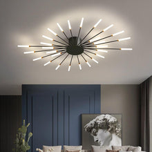 Load image into Gallery viewer, Trofa LED ceiling light, gold finish, frosted glass shade close-up