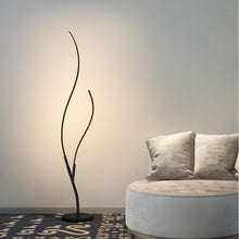 Load image into Gallery viewer, Ciénaga Art Deco LED Floor Lamp — Dimmable Remote, H145cm, White