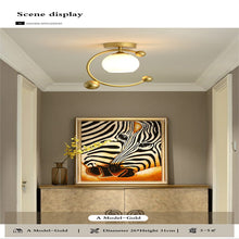 Load image into Gallery viewer, Eliora — Scandinavian LED Ceiling Light, Frosted Glass, Iron & Glass, 3 Models