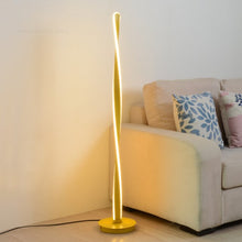 Load image into Gallery viewer, Munro LED Spiral Floor Lamp — Twisted Design, Dimmable, Black or White