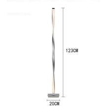 Load image into Gallery viewer, Munro LED Spiral Floor Lamp — Twisted Design, Dimmable, Black or White