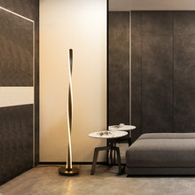 Load image into Gallery viewer, Munro LED Spiral Floor Lamp — Twisted Design, Dimmable, Black or White