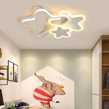 Load image into Gallery viewer, Pink Hearts LED ceiling light, size chart showing multiple diameter options