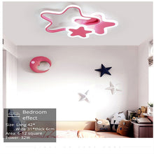 Load image into Gallery viewer, Pink Hearts LED ceiling light, colour comparison pink and white versions