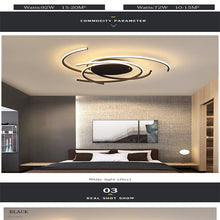 Load image into Gallery viewer, Claire LED ceiling light, ceiling rose and cable detail, black