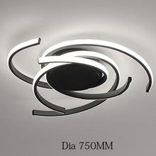 Load image into Gallery viewer, Claire — Square or Round LED Ceiling Light, Remote Dimmable, Black, W25–26cm