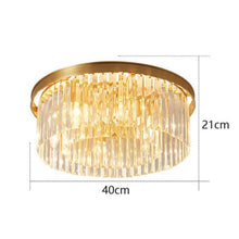 Load image into Gallery viewer, Alora crystal LED ceiling light, configuration options overview