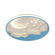 Load image into Gallery viewer, Round LED ceiling light for kids, pink, D40cm, girls bedroom