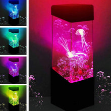 Load image into Gallery viewer, Jellyfish lava lamp for kids, colour changing, aquarium effect
