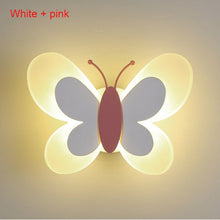 Load image into Gallery viewer, Butterfly LED wall light for kids, front view, butterfly design

