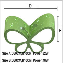 Load image into Gallery viewer, Butterfly LED ceiling light, front view, butterfly cutout pattern
