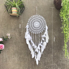 Load image into Gallery viewer, Kids dreamcatcher decoration, boho style, hanging product front view
