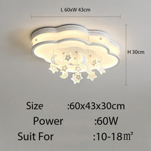 Load image into Gallery viewer, Large kids LED ceiling light, illuminated, playroom setting
