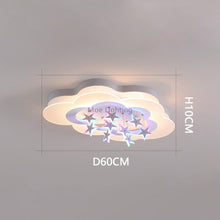 Load image into Gallery viewer, Children's LED ceiling chandelier, D60cm, ceiling canopy detail
