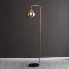 Load image into Gallery viewer, Pitalito LED Floor Lamp — Gold Finish, Stained Glass Shade, H163cm
