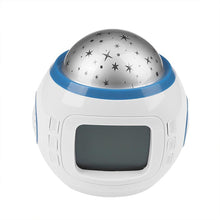 Load image into Gallery viewer, Star projector night light, thermometer display feature close-up
