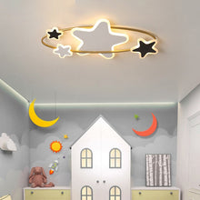 Load image into Gallery viewer, Star LED chandelier for kids, dimmable remote, D63cm, illuminated
