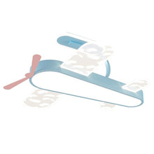 Load image into Gallery viewer, Aeroplane kids LED ceiling light, D50cm, installed in boys bedroom
