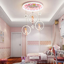 Load image into Gallery viewer, Children's LED floor lamp, remote control and lamp overview
