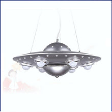 Load image into Gallery viewer, Kids pine wood LED ceiling light, illuminated warm white
