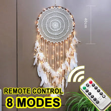 Load image into Gallery viewer, Kids dreamcatcher decoration, size comparison with hand
