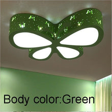 Load image into Gallery viewer, Butterfly LED ceiling light, D50cm, close-up of hollow iron design
