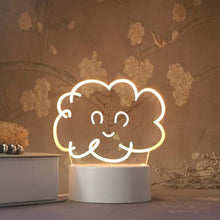 Load image into Gallery viewer, 3D LED bear night light, size comparison, compact acrylic design
